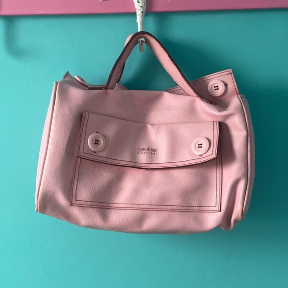 Matt & Nat Handbags - Matt and Nat Light Pink Clutch Handbag Purse